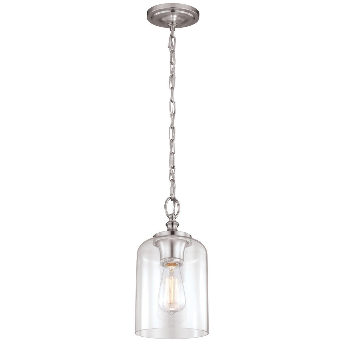 Feiss Hounslow 1 Light Clear Glass Pendant