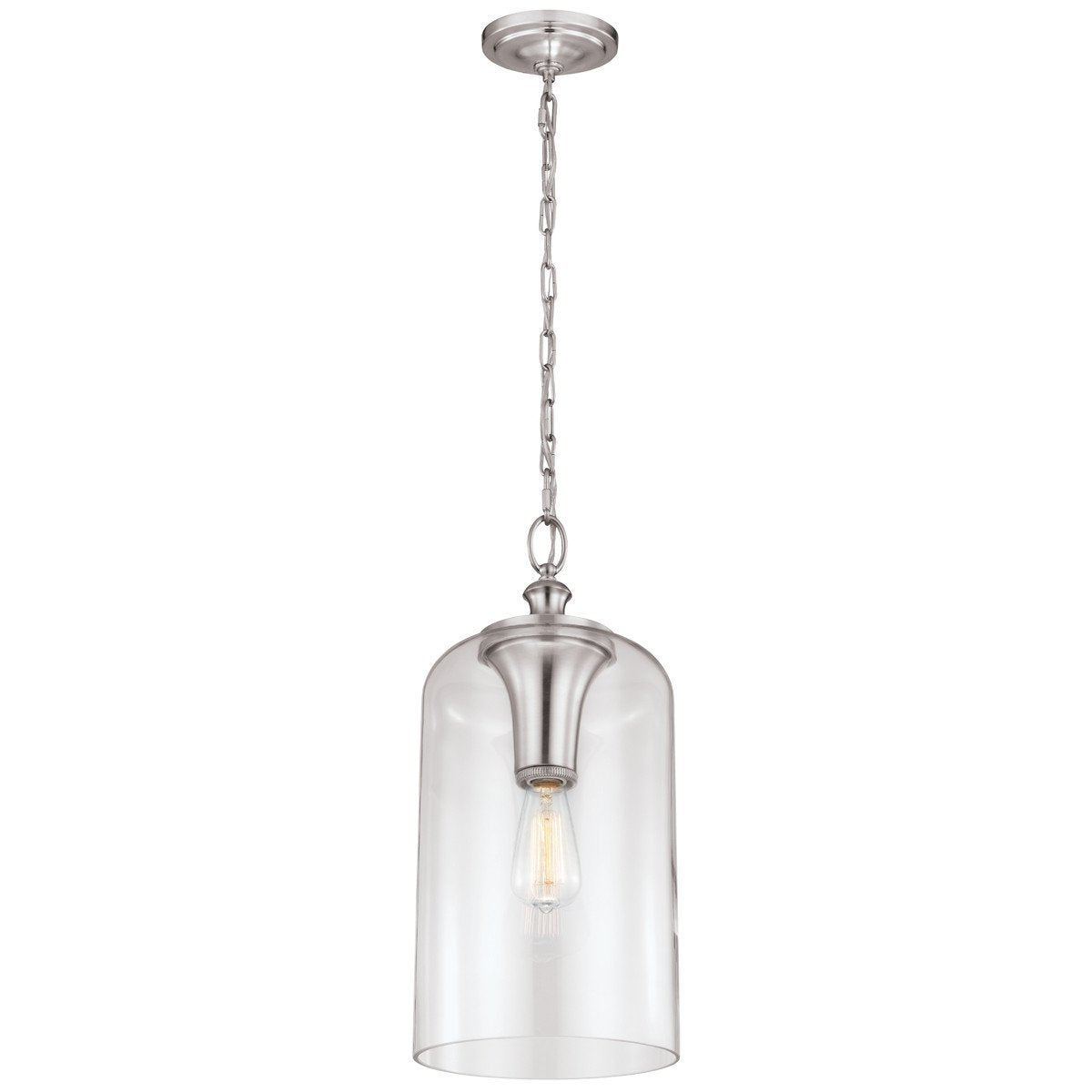 Feiss Hounslow 1 Light Clear Glass Pendant