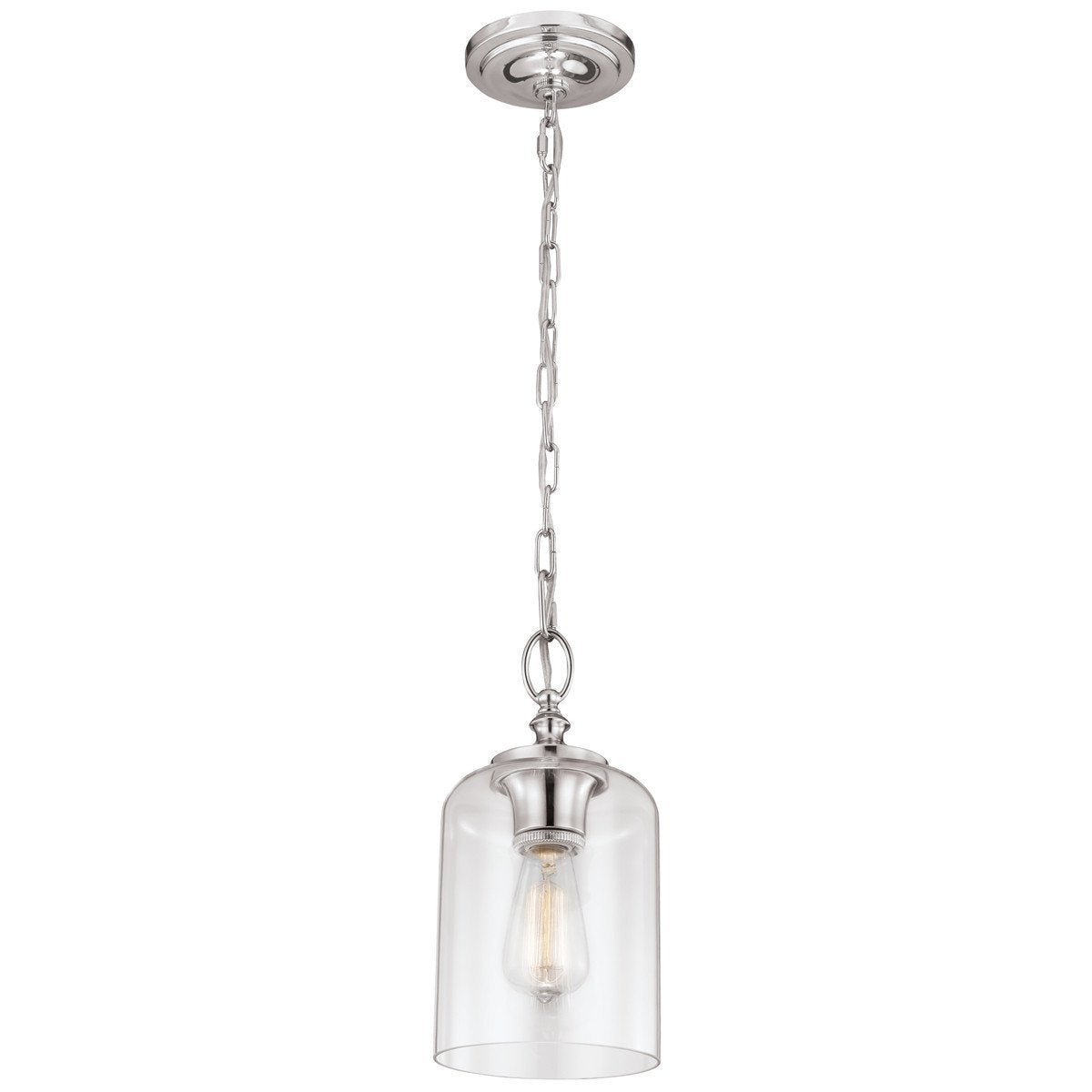 Feiss Hounslow 1 Light Clear Glass Pendant