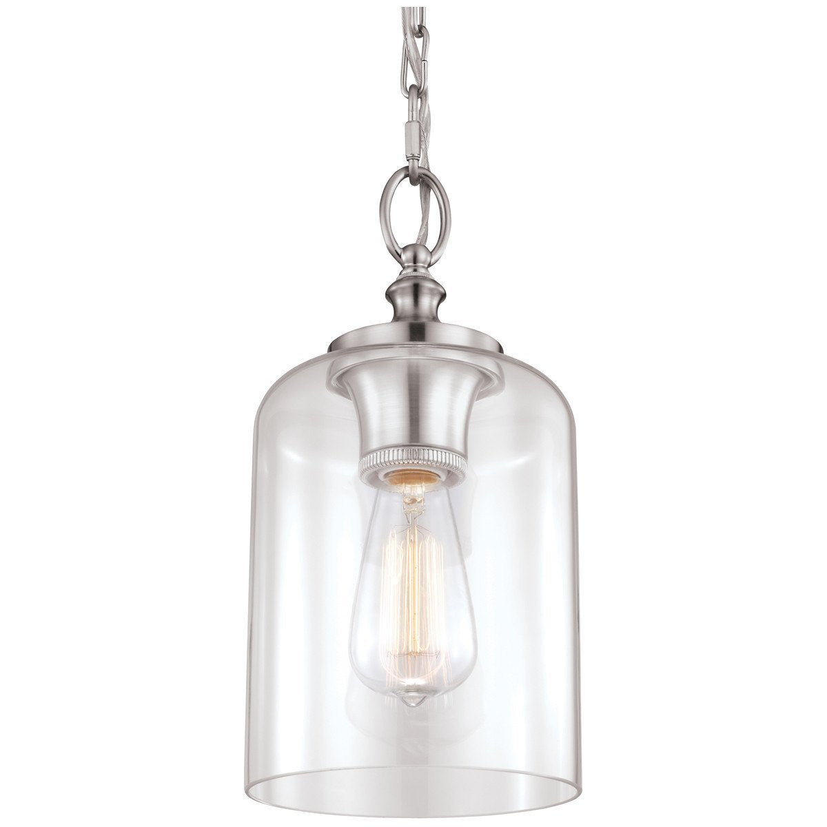 Feiss Hounslow 1 Light Clear Glass Pendant