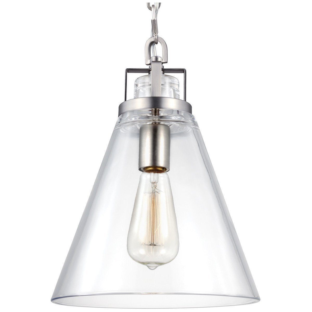 Feiss Frontage 1 Light Clear Glass Pendant