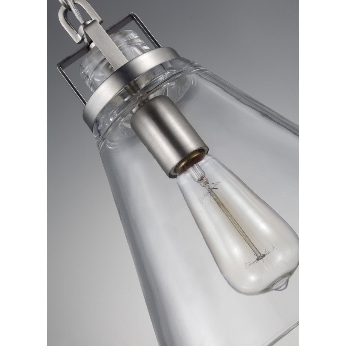 Feiss Frontage 1 Light Clear Glass Pendant