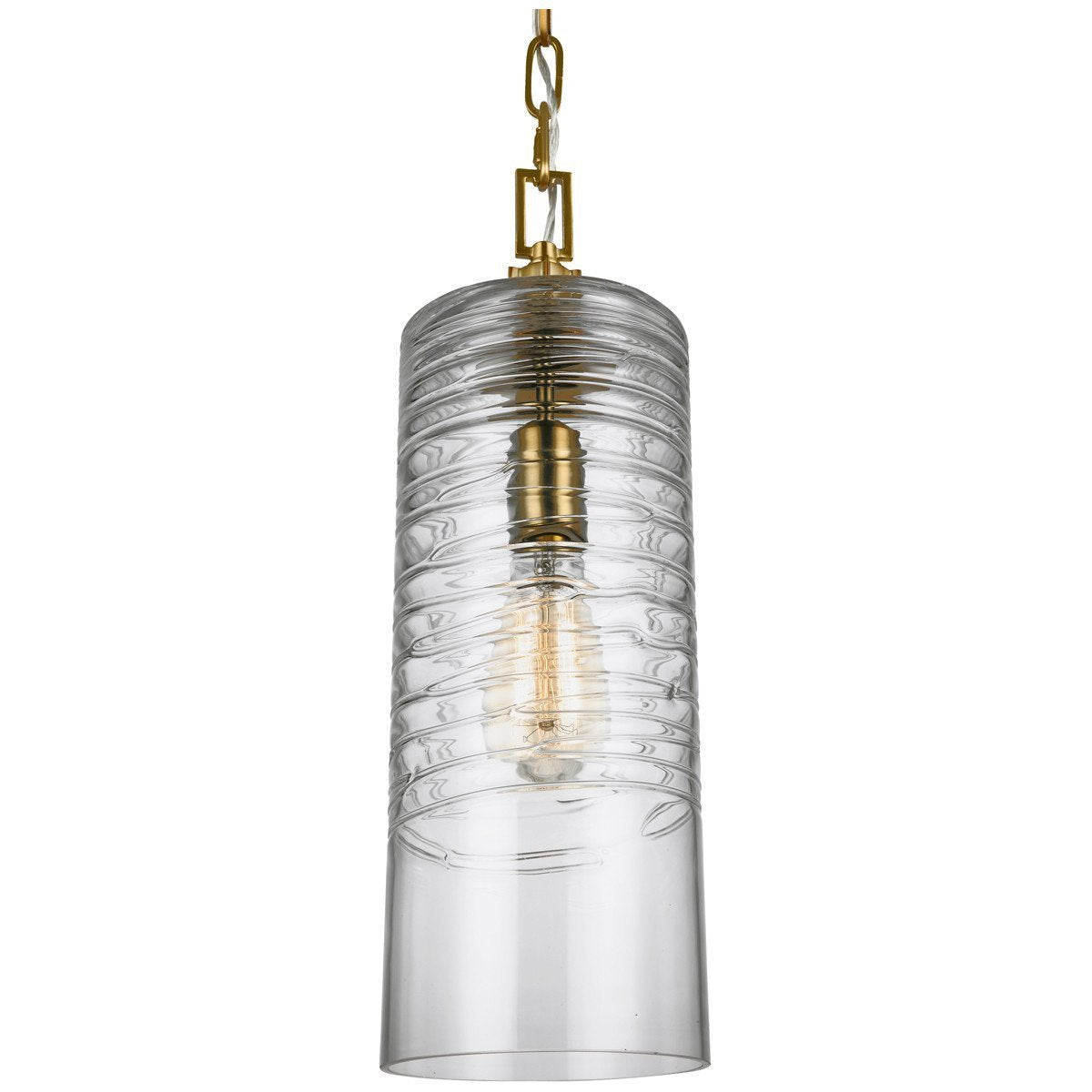 Feiss Elmore 1 Light Clear Glass Pendant