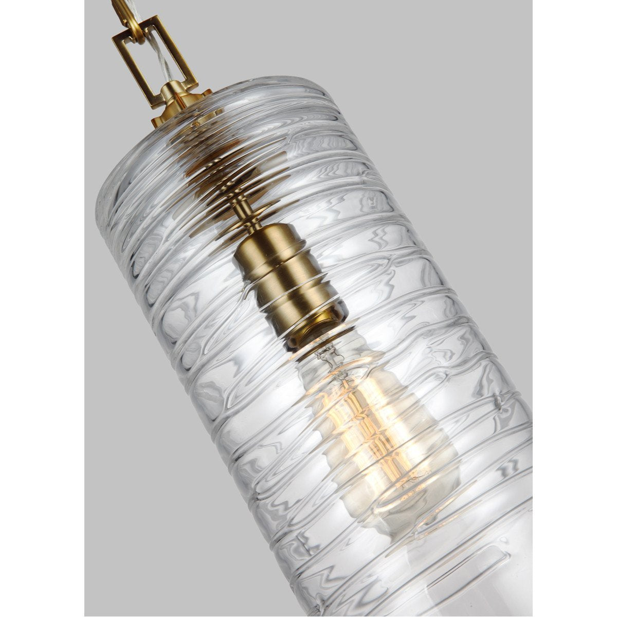 Feiss Elmore 1 Light Clear Glass Pendant