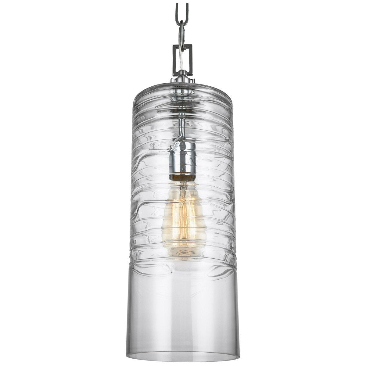 Feiss Elmore 1 Light Clear Glass Pendant