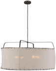 Feiss Dunne 4-Light Aged Iron Pendant