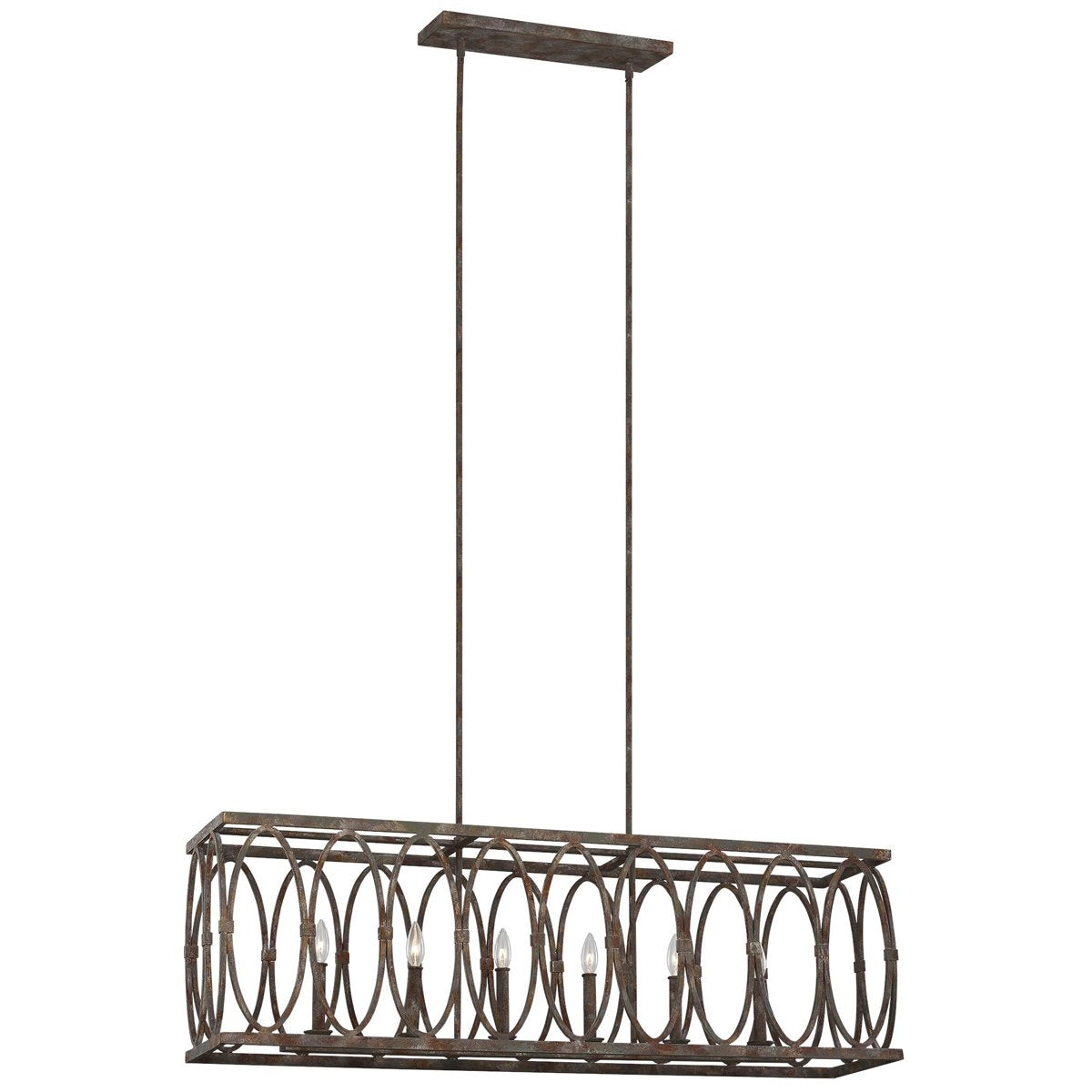 Feiss Patrice 6-Light Linear Chandelier