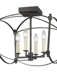 Feiss Thayer 4-Light Semi-Flush Mount