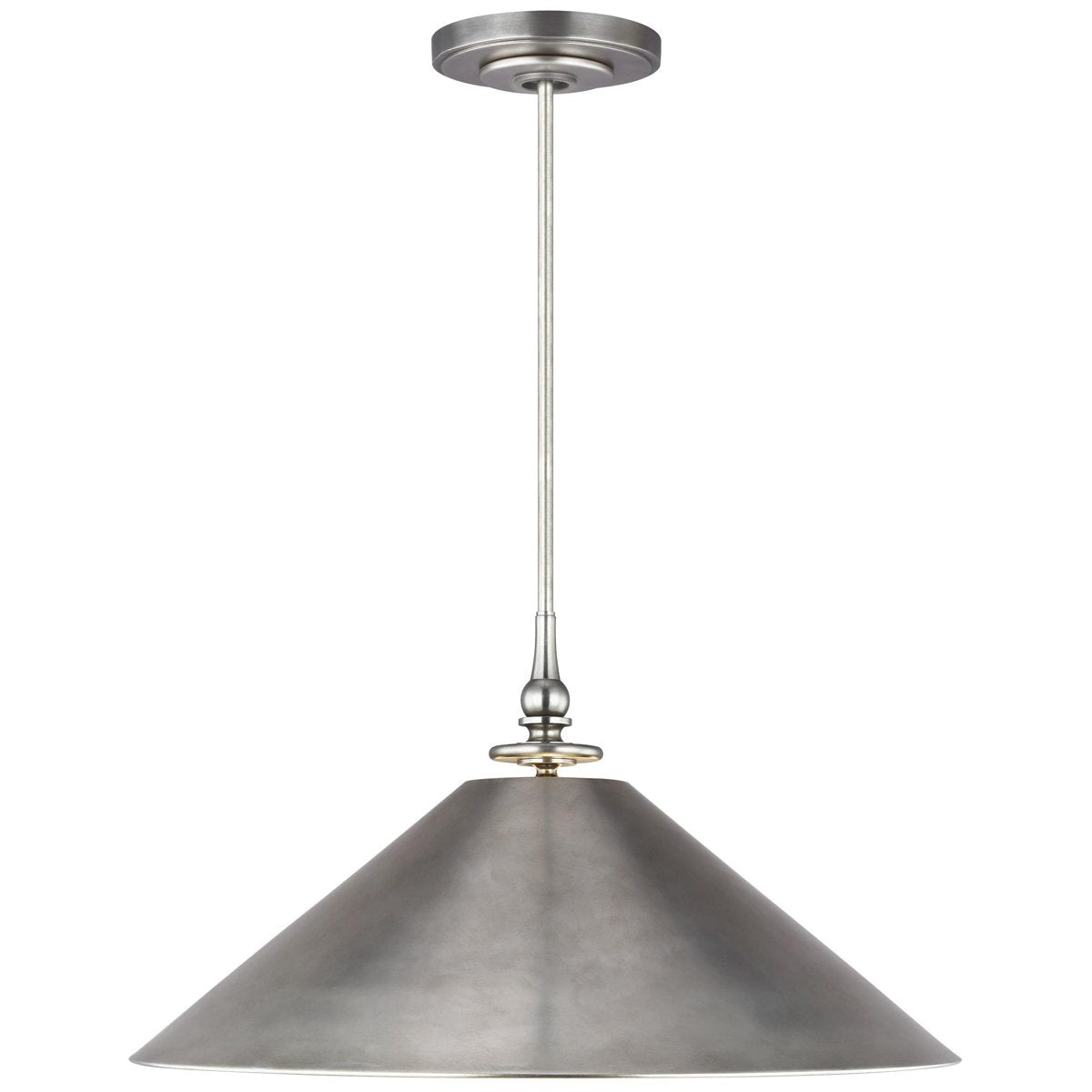 Feiss Capri 1-Light Clear Silver Pendant