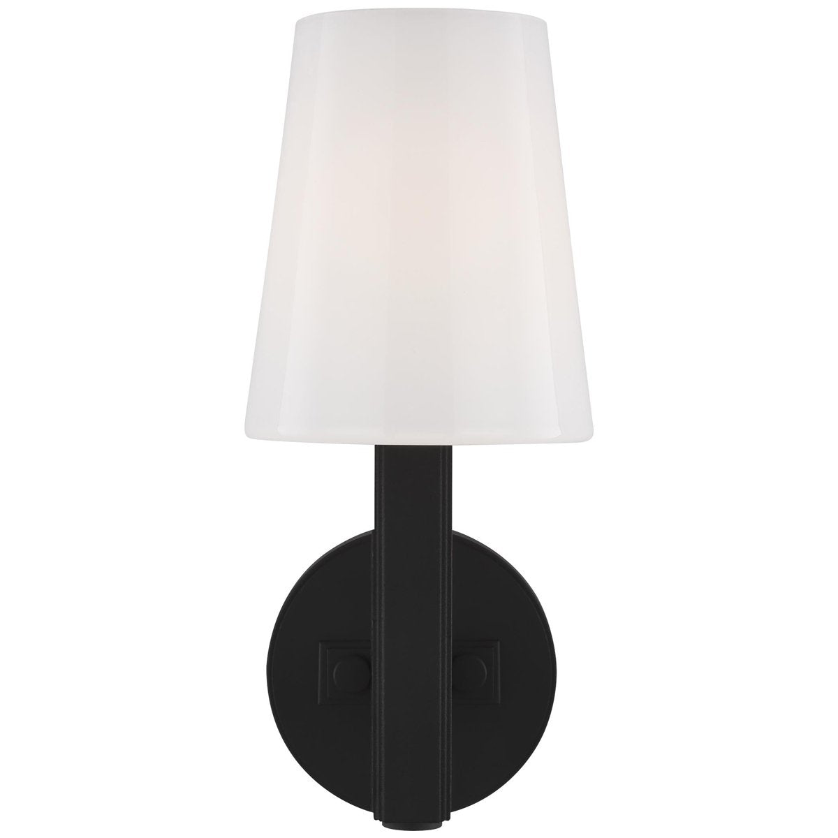 Feiss Logan 1-Light Milk White Wall Sconce