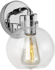 Feiss Clara 1-Light Clear Seeded Wall Sconce