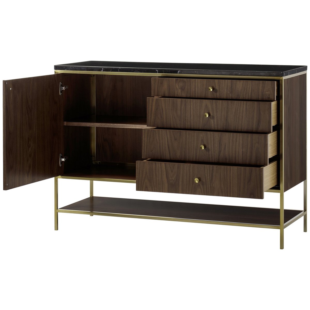 Sonder Living Chester Small Sideboard in Natural Walnut