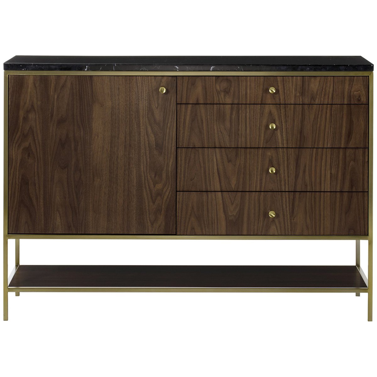 Sonder Living Chester Small Sideboard in Natural Walnut