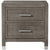 Sonder Living Raffles 2-Drawer Nightstand in Grey and Pewter