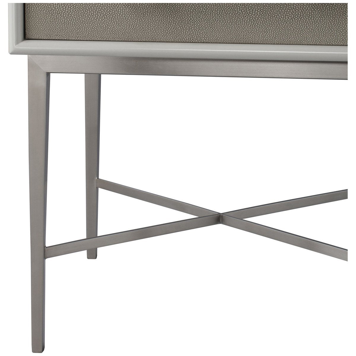 Sonder Living Alice 1-Drawer Nightstand in Grey and Light Bronze