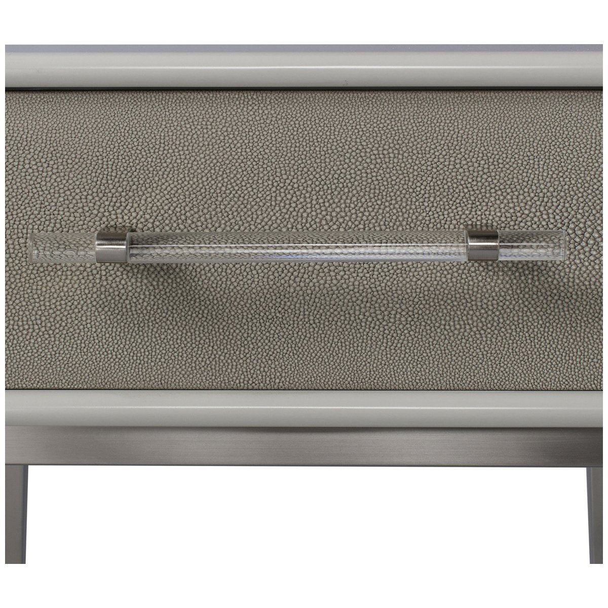 Sonder Living Alice 1-Drawer Nightstand in Grey and Light Bronze