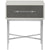 Sonder Living Alice 1-Drawer Nightstand in Grey and Light Bronze