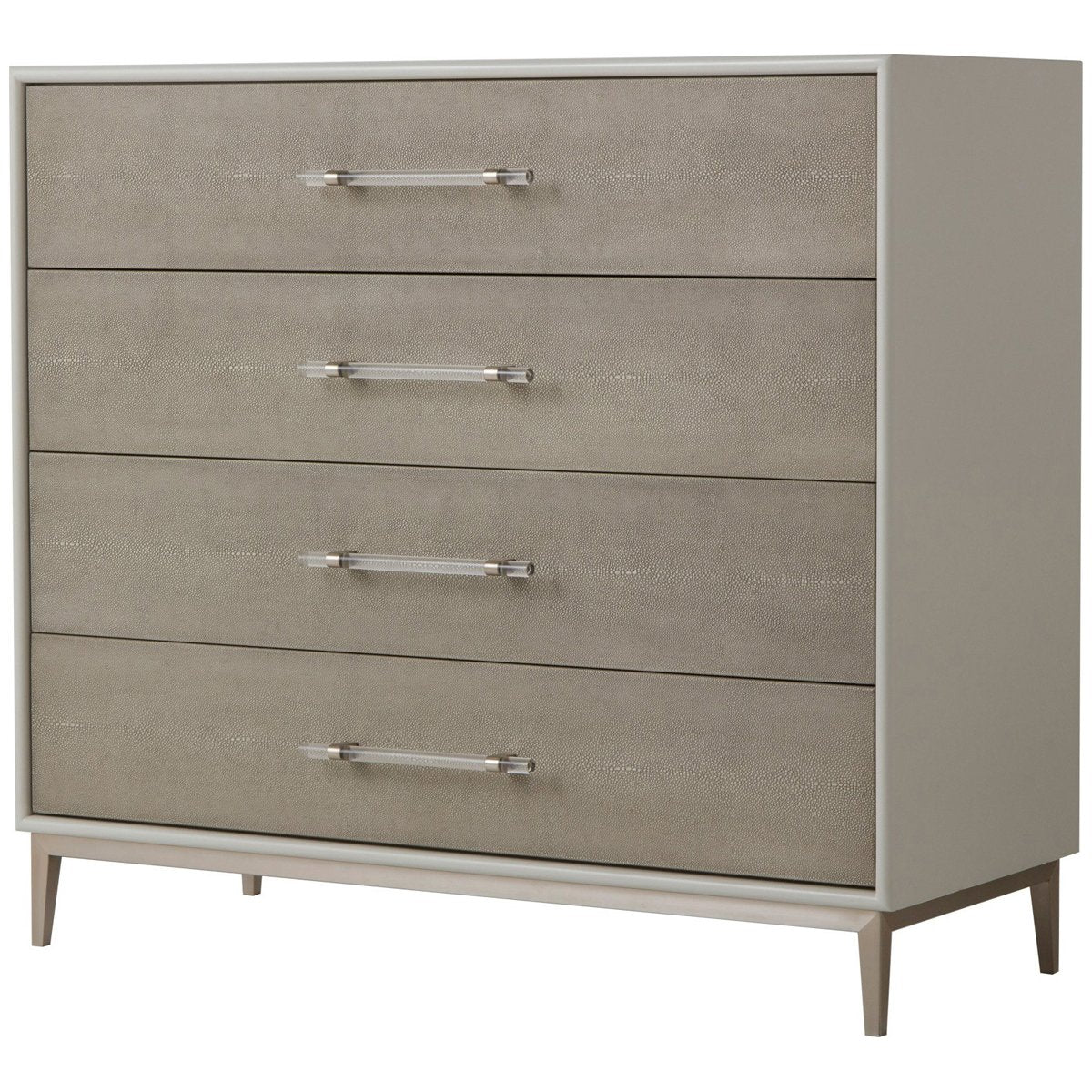 Sonder Living Alice 4-Drawer Chest in Grey and Light Bronze