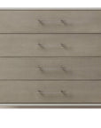 Sonder Living Alice 4-Drawer Chest in Grey and Light Bronze