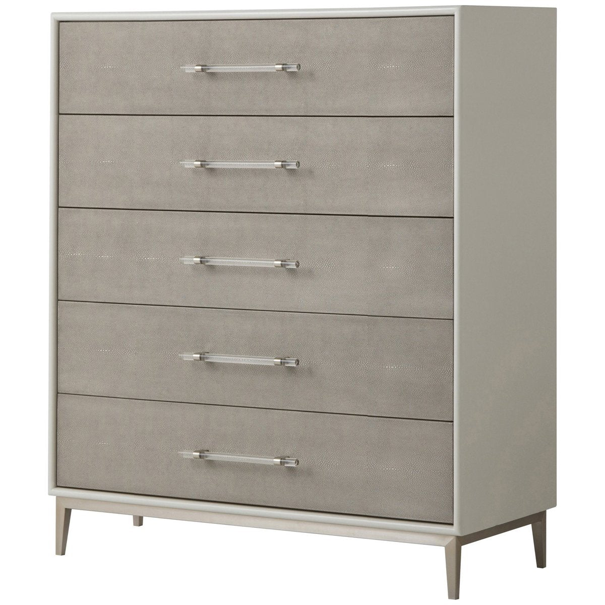 Sonder Living Alice 5-Drawer Chest in Grey and Light Bronze