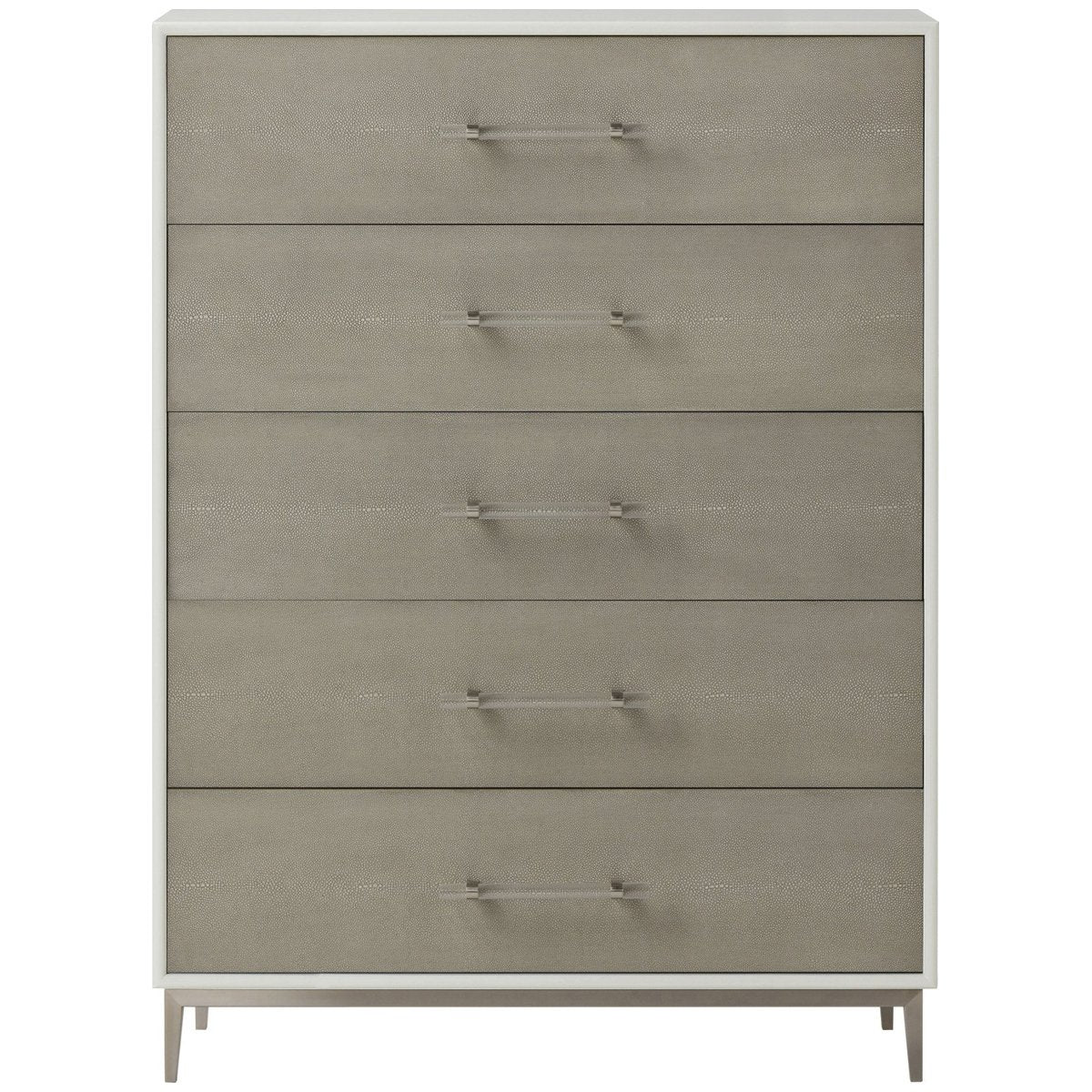 Sonder Living Alice 5-Drawer Chest in Grey and Light Bronze