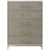 Sonder Living Alice 5-Drawer Chest in Grey and Light Bronze