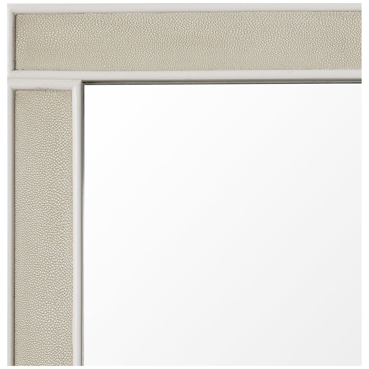 Sonder Living Alice Emboss Faux Shagreen Rectangle Mirror