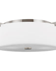 Sea Gull Lighting Sunset Drive Large 3-Light Flush Mount with Bulb