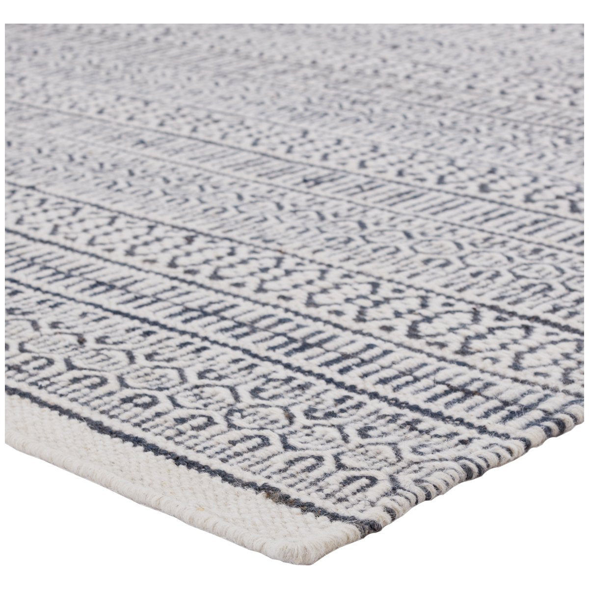 Jaipur Fontaine Galway Trellis Tribal Slate Ivory FNT03 Rug