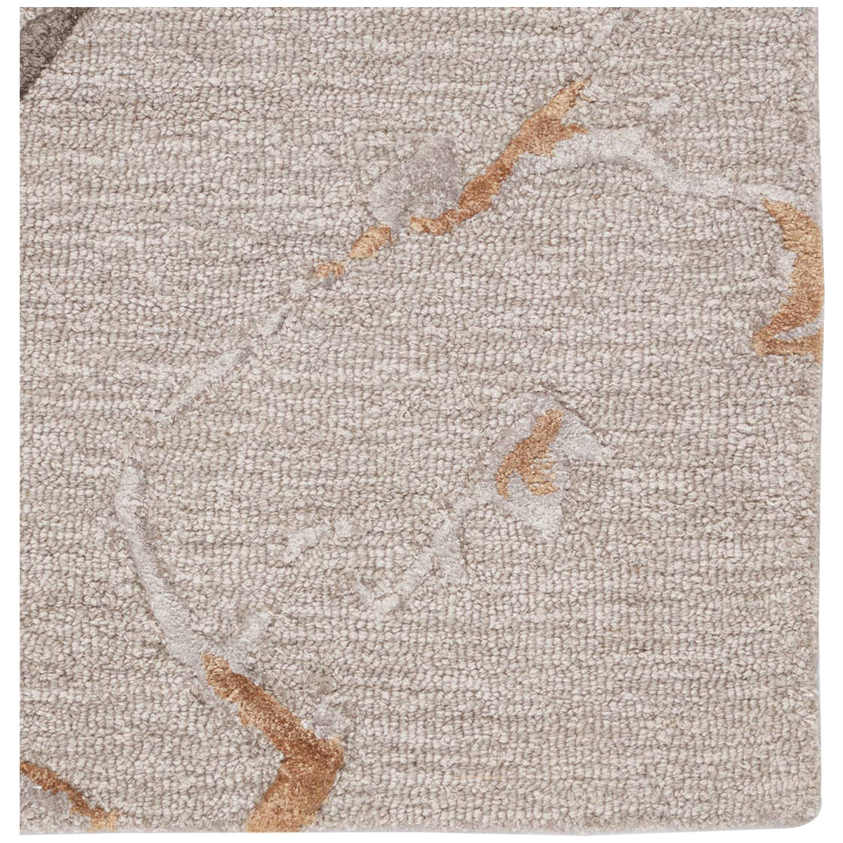 Jaipur Fragment Shattered Abstract Gray Gold FRG03 Area Rug