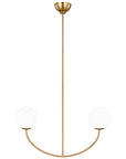 Feiss Aerin Galassia 2-Light Linear Chandelier