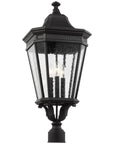 Feiss Cotswold Lane 3-Light Large Post Lantern in Black