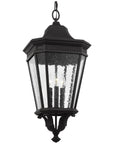 Feiss Cotswold Lane 3-Light Large Outdoor Hanging Lantern in Black