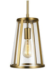 Feiss Harrow 1-Light Mini Pendant - Burnished Brass