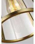 Feiss Harrow 1-Light Mini Pendant - Burnished Brass