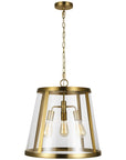 Feiss Harrow 3-Light Harrow Pendant - Burnished Brass