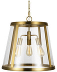 Feiss Harrow 3-Light Harrow Pendant - Burnished Brass