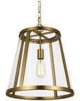 Feiss Harrow 1-Light Harrow Pendant - Burnished Brass