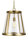 Feiss Harrow 1-Light Harrow Pendant - Burnished Brass