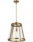 Feiss Harrow 1-Light Harrow Pendant - Burnished Brass