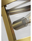 Feiss Harrow 2-Light Semi Flush Mount - Burnished Brass