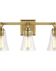 Feiss Monterro 3-Light Vanity - Burnished Brass