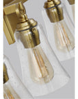 Feiss Monterro 4-Light Vanity - Burnished Brass