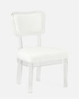 Made Goods Aaliyah Curved Acrylic Dining Chair in Ettrich Cotton Jute