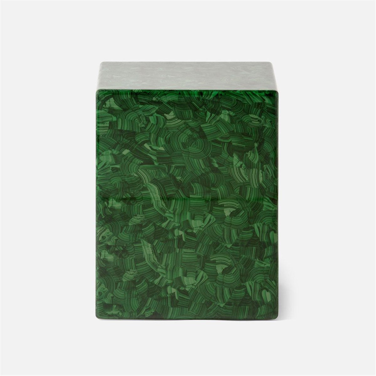 Made Goods Adonis Faux Malachite Stool