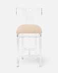 Made Goods Aldercy Clear Acrylic Counter Stool in Aras Mohair