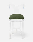 Made Goods Aldercy Clear Acrylic Counter Stool in Havel Velvet