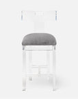 Made Goods Aldercy Clear Acrylic Counter Stool in Havel Velvet