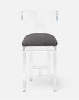 Made Goods Aldercy Clear Acrylic Counter Stool in Havel Velvet