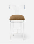 Made Goods Aldercy Clear Acrylic Counter Stool in Havel Velvet